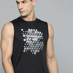 HRX By Hrithik Roshan Training Men Jet Black Rapid-Dry Typography T-shirts-image-65
