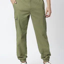 Thomas Scott Men Comfort Slim Fit Easy Wash Cargos-26