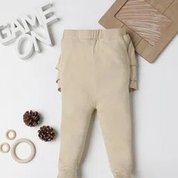 Fancy Fluff Girls Knitted Pleated Tiered Skirt-Style Leggings With Attached Booties-image-40