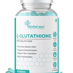 Herbal max L-Glutathione Tablet For Glowing Skin & Reduce Pigmentation - 60 Tablets-27