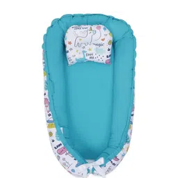 haus & kinder Infants White & Blue Printed Cotton Sleeping Bag-image-55