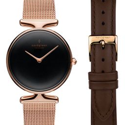 Nordgreen Women Stainless Steel & Leather Straps Round Analogue Watch 5714205027654-image-30