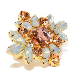 Zaveri Pearls Women Gold-Toned Floral Adjustable Finger Ring-image-8