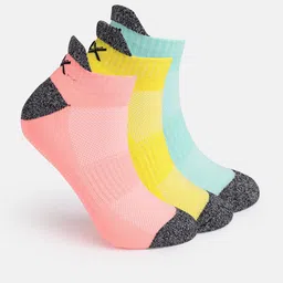 HRX by Hrithik Roshan Men Pack of 3 Colourblocked Ankle Length Socks-57