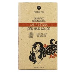 HERBAL ME Certified 100% Natural Amla Heena Hair Colour 200 g - Red-37