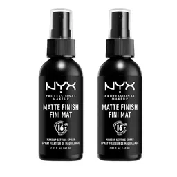 NYX PROFESSIONAL MAKEUP Set of 2 Matte Finish Makeup Setting Spray - 60 ml Each-1