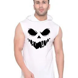 Fashnobic Trendy Ghost Printed Cotton Gym Vests-image-12