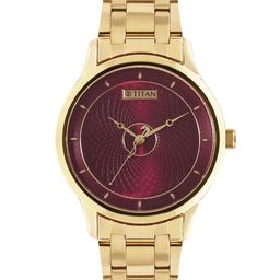 Titan Men Printed Dial & Stainless Steel Bracelet Style Straps Analogue Watch 1825YM09-image-27