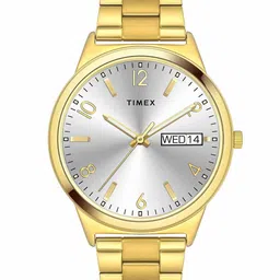 Timex Men Brass Stainless Steel Bracelet Style Straps Analogue Watch TWTG10004-31