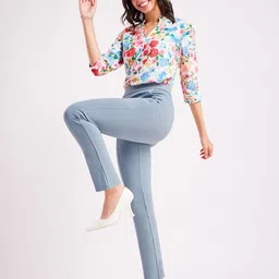 FableStreet Women LivIn Straight Fit Cropped Pants-picture-53