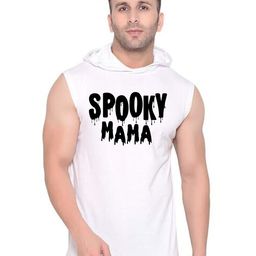 Fashnobic Spooky Mama Printed Cotton Gym Vests-image-25