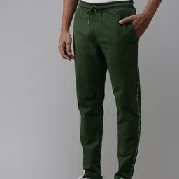 U.S. Polo Assn. Denim Co. Men Solid With Side Taping Detail  Regular Mid Rise Track Pants-picture-27