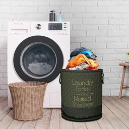 Kuber Industries Black 2 Pieces Printed Foldable Laundry Bags 45 L Each-74