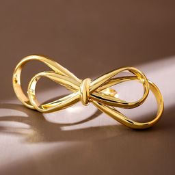 Rubans Voguish 18K Gold Plated Adjustable Bow Knot Ring image 2