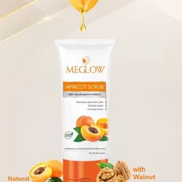 MEGLOW Apricot Scrub With Vitamin E Remove Blackheads - 70 g image 4
