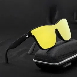 Eyewearlabs Shield Lens with Polarised and UV Protected Sunglasses SC1EL1142-4