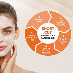 MEGLOW Apricot Scrub With Vitamin E Remove Blackheads - 70 g image 2
