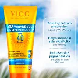 VLCC Set of 2 3D Youth Boost SPF40 Sunscreen Gel Cream - 50g each image 2