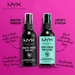 NYX PROFESSIONAL MAKEUP Set of 2 Matte Finish Makeup Setting Spray - 60 ml Each image 3