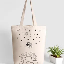 EcoRight Set of 2 Graphic Printed Canvas Structured Tote Bag image 3