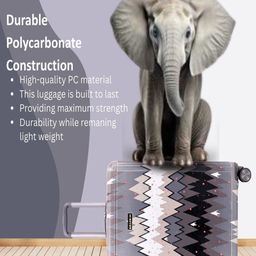 Killer Set Of 2 Printed Hard-Sided Large & Medium Trolley Bag image 5