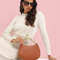 haute sauce by  campus sutra HAUTE SAUCE by Campus Sutra Structured Handheld Bag image 3