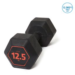 Cross Training and Weight Training Hex Dumbbells 12.5 kg - Black-12