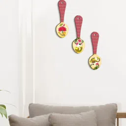 suveharts 3 Pcs Lotus Wooden New Spoons Hanging-picture-41