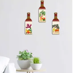 suveharts 3 Pcs Pink Wooden New Bottles Hanging-picture-39