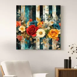 art street 22 Inches Flowers Canvas Stretched Wall Art Printed Pinting-picture-10