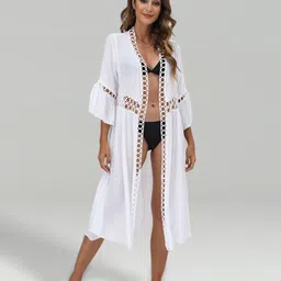 JC Collection Self Design V-Neck Cover Up Dress-image-90