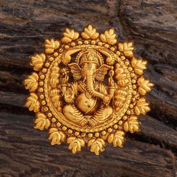 Kushal's Fashion Jewellery Gold Plated Antique Finger Ring-35