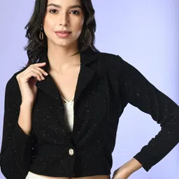 BAESD Women Crop Button Shrug-43