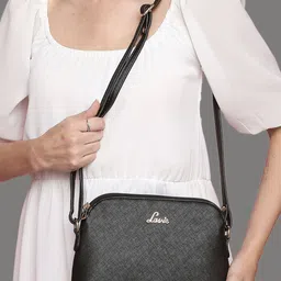 Lavie Jana Csb Horizontal Women Black Solid Sling Bag-picture-9