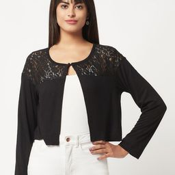 Espresso Open Front Casual Shrug-21