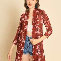 TANDUL Women Printed Longline Shrug-20