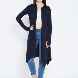 Hypernation Women Longline Cotton Shrug-37