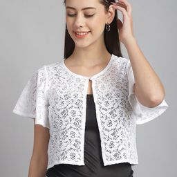 Rute Women Cotton Button Shrug-40