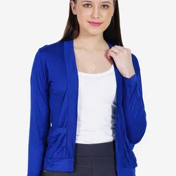 TEEMOODS Women Long Sleeves Open Front Shrug-39