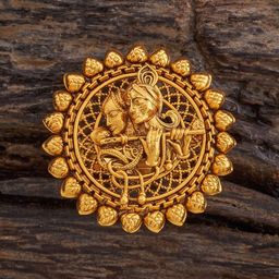 Kushal's Fashion Jewellery Women Gold-Plated Antique Finger Ring-37