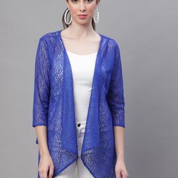 Rute Lace Open Front Stylish Cotton Shrug-29