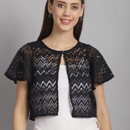 Rute Self Design Cotton Button Shrug-image-34