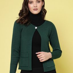 Mafadeny Long Sleeves Open Front Shrug-12