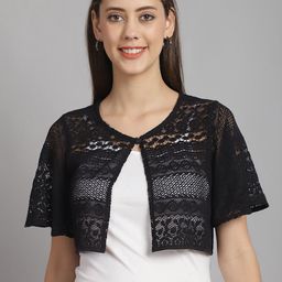 Rute Women Cotton Crop Button Shrug-image-42
