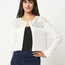Espresso Open Front Casual Shrug-23