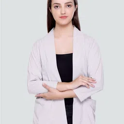 PLUSH PUSH THE FASHION Open Front Cotton Shrug-6