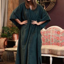 FEATHERS CLOSET  Woollen Kaftan Maxi Nightdress-picture-43