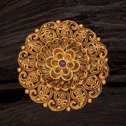 Kushal's Fashion Jewellery Gold Plated Antique Finger Ring-image-72