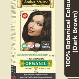 Indus Valley 100 % Botanical Hair Color- Dark Brown 120g-52
