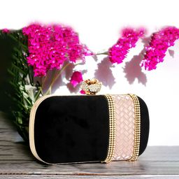 Toobacraft Embellished Box Clutch-0